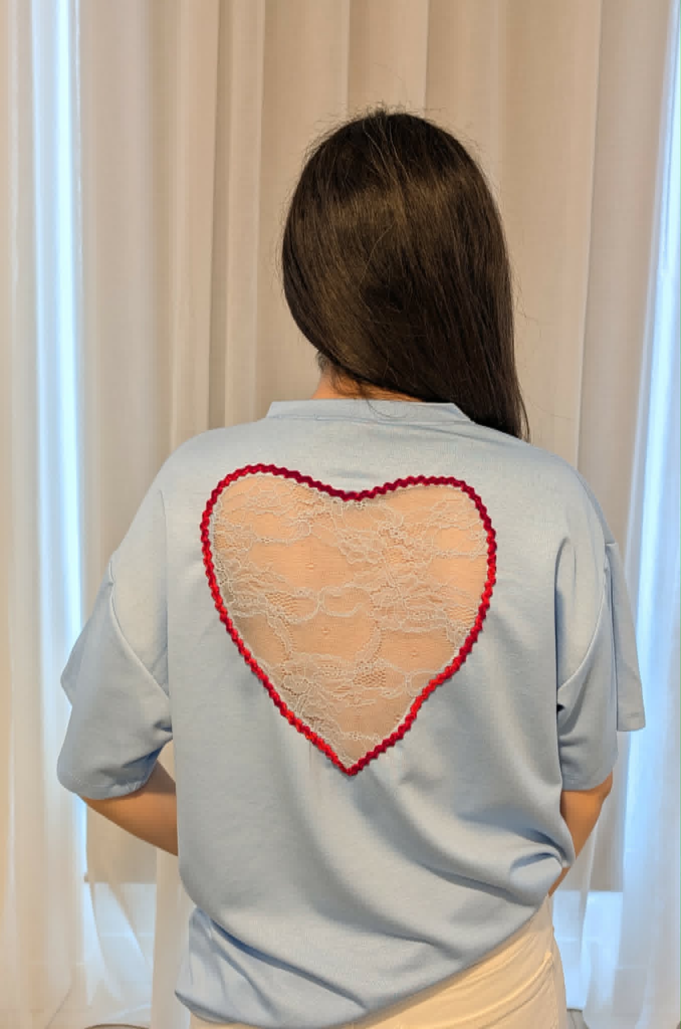 T-shirt Cœur Bleu