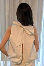 Blouse dos nu "Lilas" Blanche