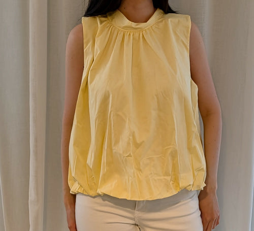 Blouse dos nu "Lilas" Jaune