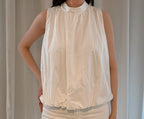 Blouse dos nu "Lilas" Blanche