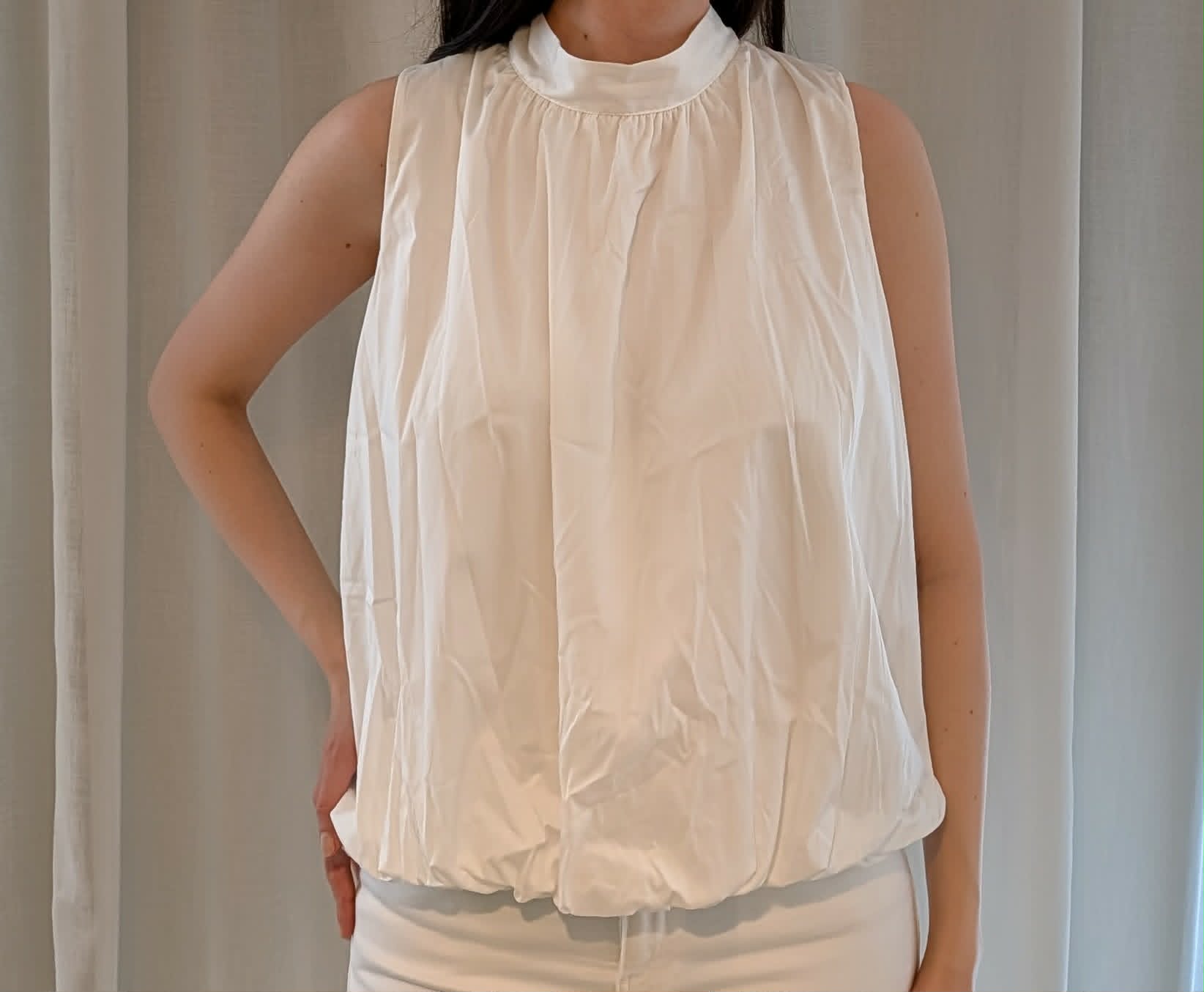 Blouse dos nu "Lilas" Blanche
