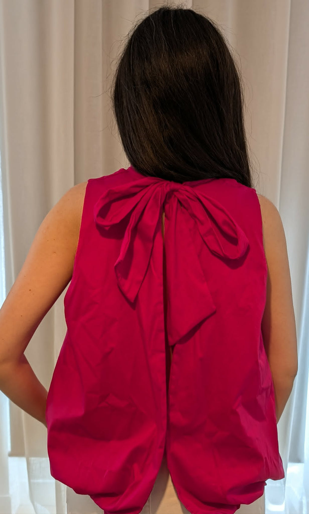 Blouse dos nu "Lilas" Fushia